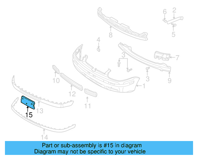 License Bracket 1K0-807-285-A-9B9 - View 7