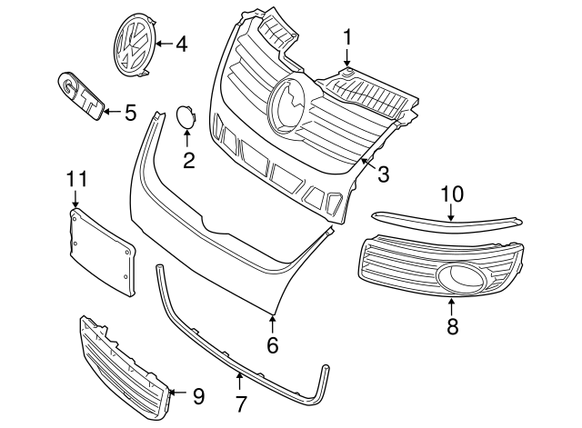 Grille 1K0-853-677-C-9B9 - View 17
