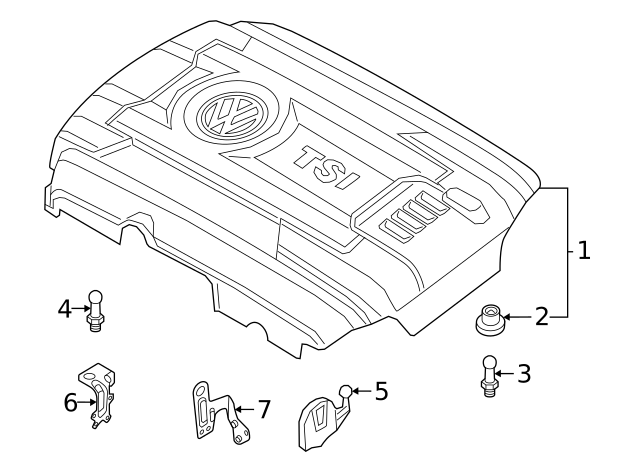Engine Cover Stud 06K-103-733-C