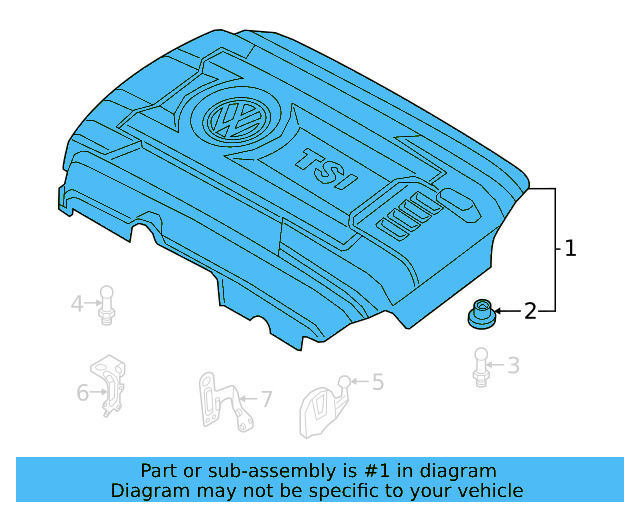 Engine Cover 06K-103-925-BN - View 9