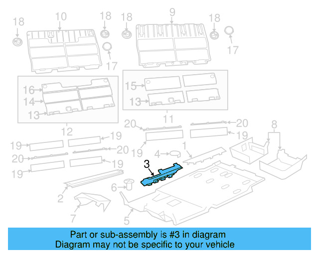 Scuff Plate Front Bracket 7B0-853-231 - View 3