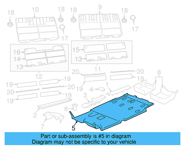Carpet Plug 7B0-863-119-A-HL5 - View 5