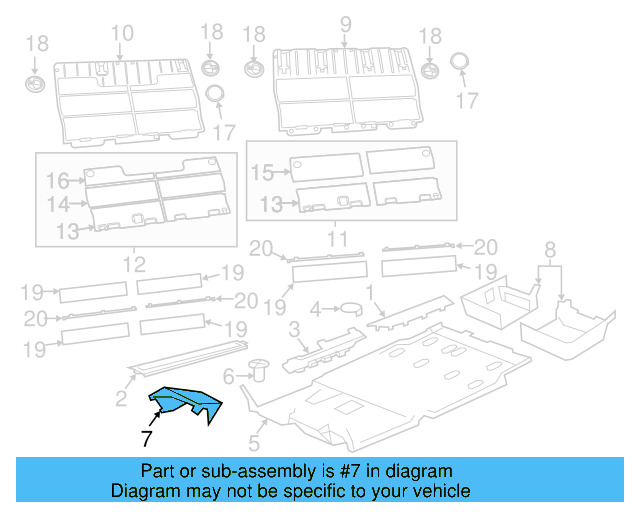 Foot Rest 7B0-863-763 - View 3
