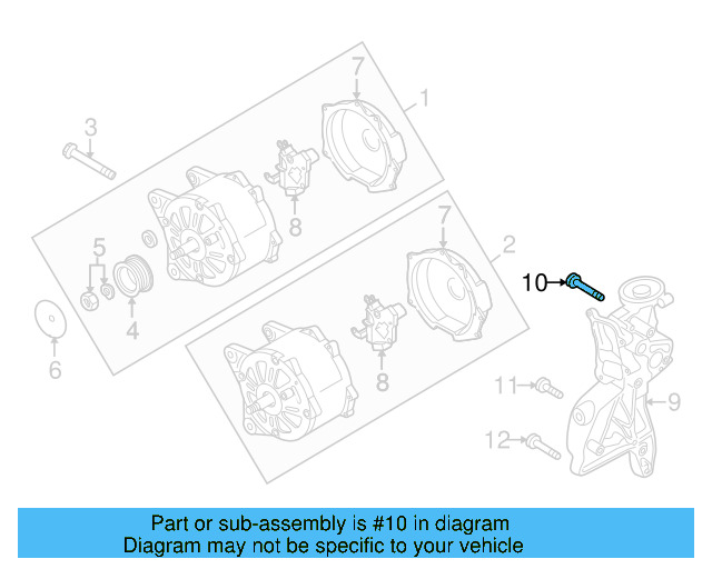 Mount Bracket Lower Bolt N-910-268-02 - View 48