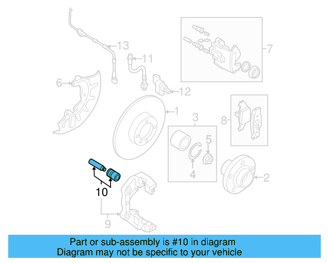 Disc Brake Caliper Pin Boot Kit 8V0-698-647 - View 48