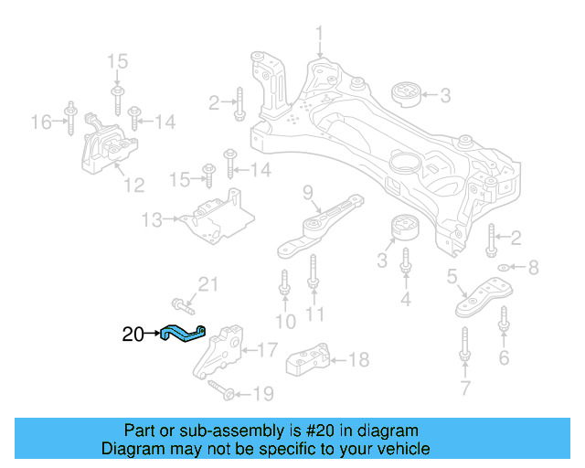 Trans Mount Lower Bracket 1K0-199-117-CD - View 19