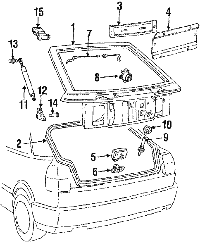 License Bracket 705-943-199 - View 2
