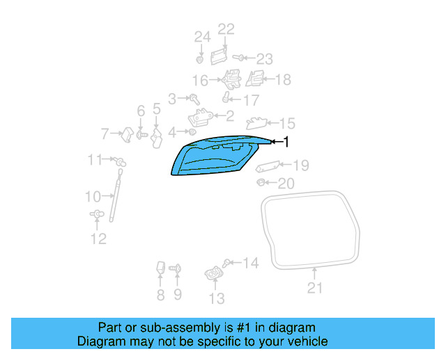 Lift Gate 1K9-827-025 - View 4