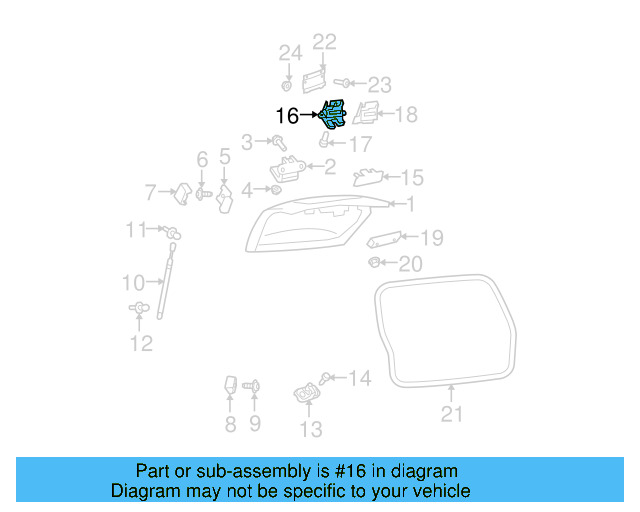 Lock Actuator 5M0-827-505-H-9B9 - View 9