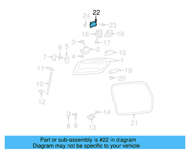 License Bracket 3A0-943-199 - View 10