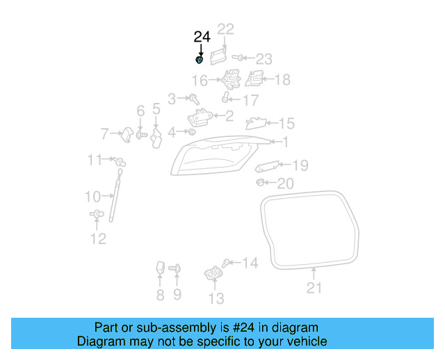 License Bracket Nut WHT-007-341 - View 6