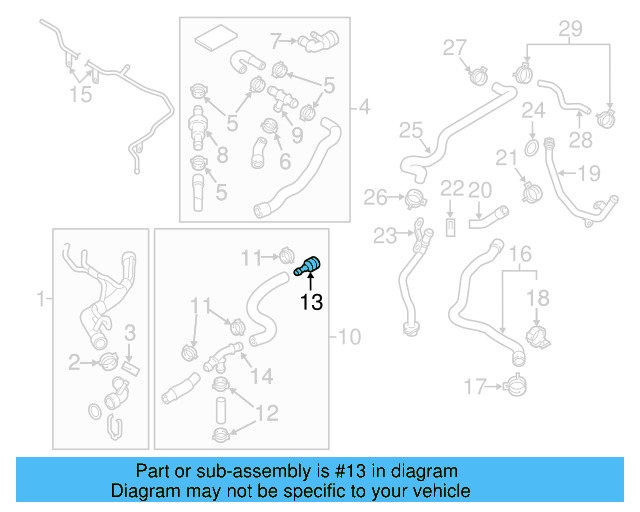 Hose & Tube Assembly Coupling 1K0-122-291-J - View 27