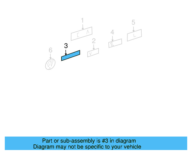 Nameplate 3B0-853-675-AN-739 - View 18
