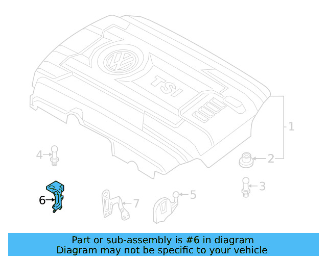 Bracket 06K-103-390-F - View 6