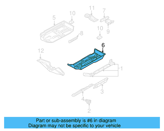 Floor Pan 1J0-803-205 - View 5