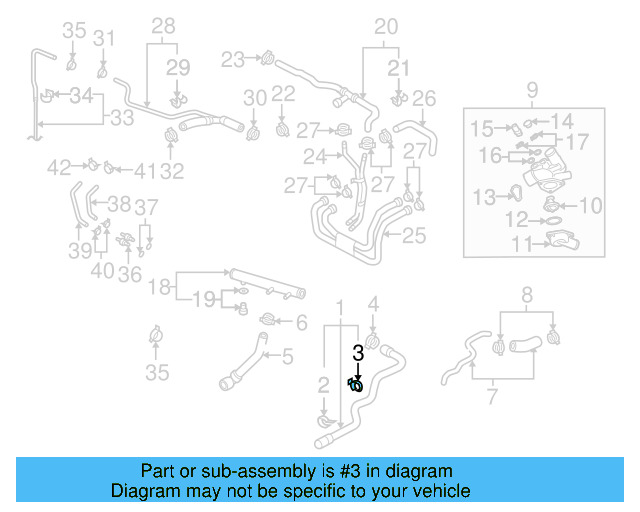 Upper Hose Rear Bracket N-105-390-01 - View 5
