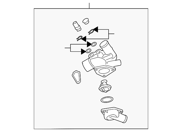 Thermostat Housing 022-121-111-G - View 3