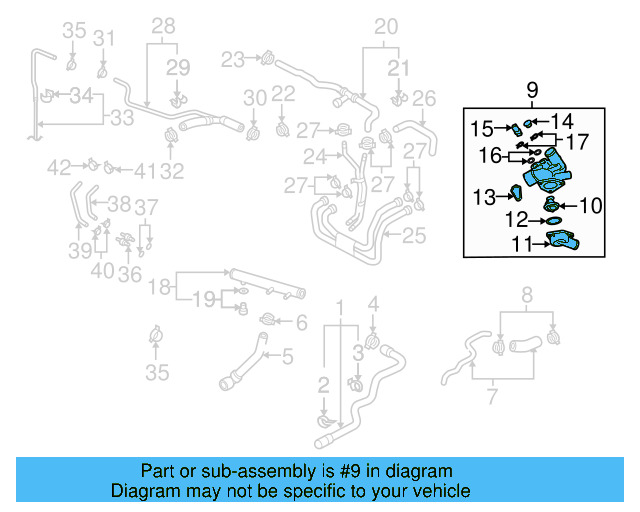 Thermostat Housing 022-121-111-G - View 7