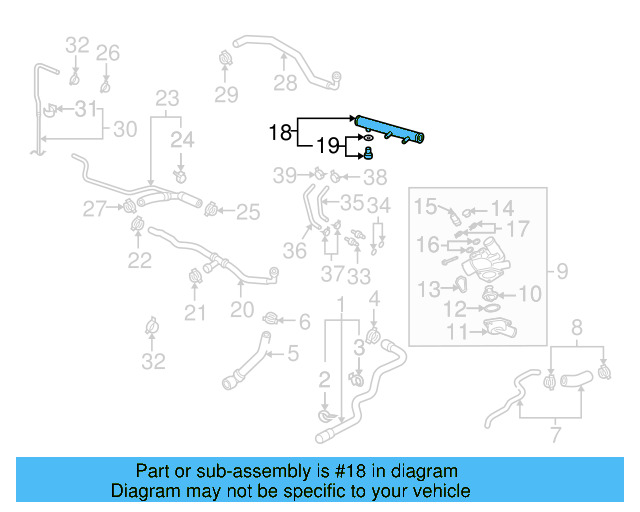 Water Pipe 7L0-121-070-A
