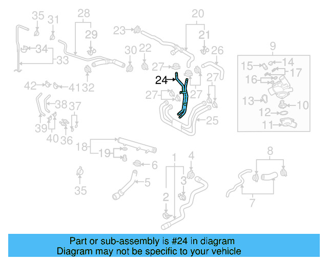 Water Hose Assembly Bracket N-104-307-01 - View 6