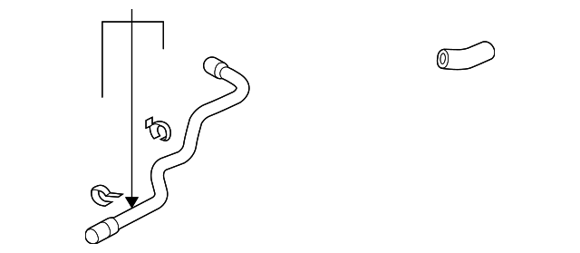 Upper Hose 7L0-122-101-E - View 2