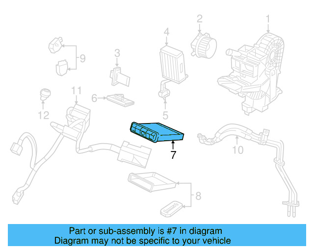 Heater Core 7B0-819-031-A - View 3