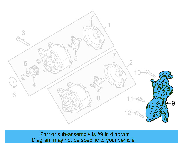 Alternator Bracket 06J-903-143-AH