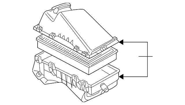 Air Cleaner Assembly 1C0-129-607-D - View 2