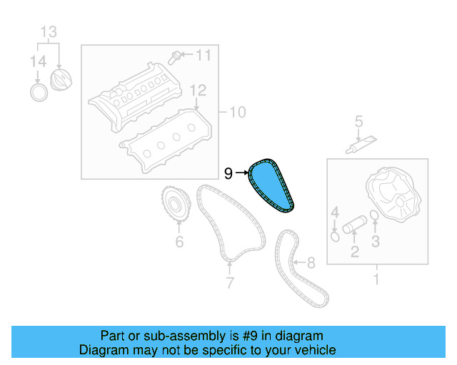 Timing Chain 06E-109-465-AP - View 3