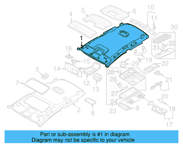 Headliner 1J5-867-501-BC-3U5 - View 11