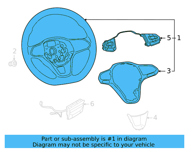 Steering Wheel 10A-419-089-AJ-XJB - View 3