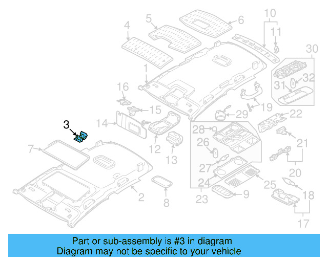 Headliner Clip 6X0-867-549 - View 5
