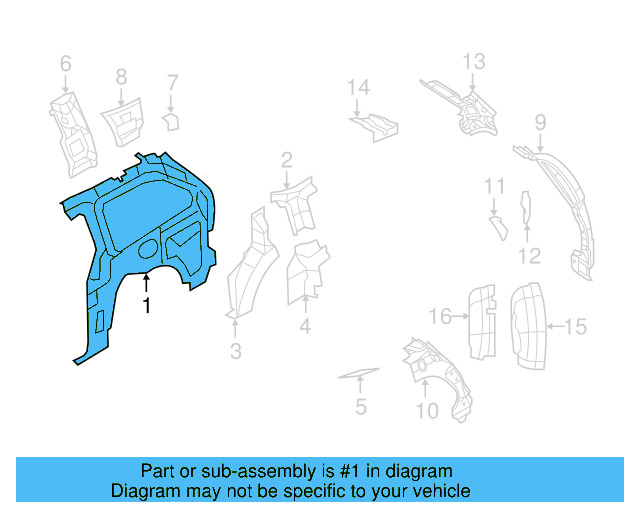 Inner Panel 7B0809842D - View 3