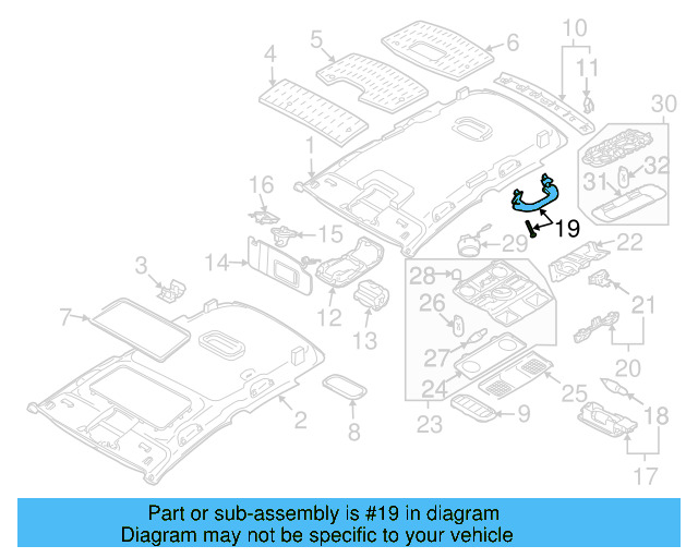 Grip Handle 6N0-857-607-AD-Y20