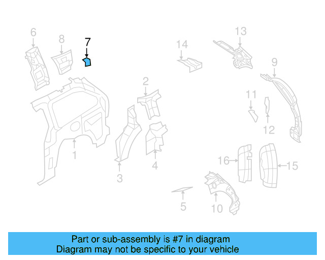 Mount Bracket 7B0-809-631 - View 3