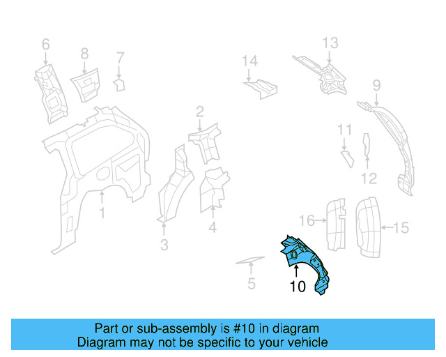 Pillar Reinforced 7B0-809-522 - View 3