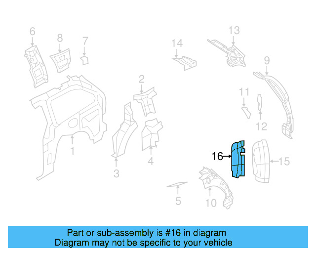 Wheelhouse Panel 7B0-803-423-A - View 3