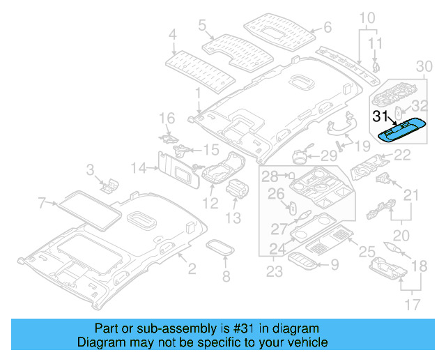 O'head Lamp Lens 1K0-947-291-H-71N - View 12