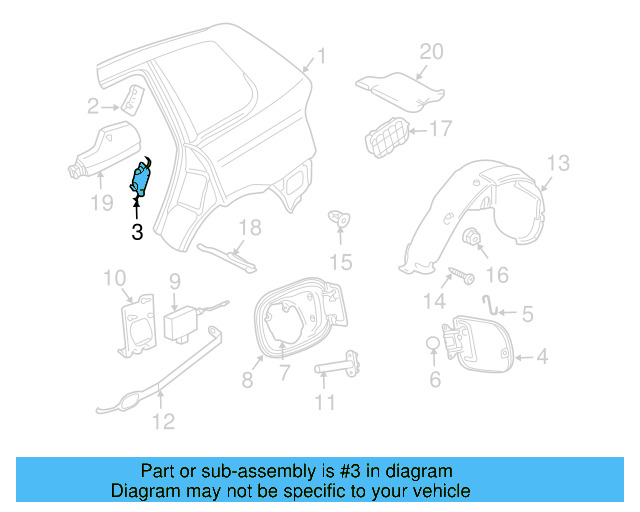 Door Lock Striker Pin 8Z0-837-033-A - View 46