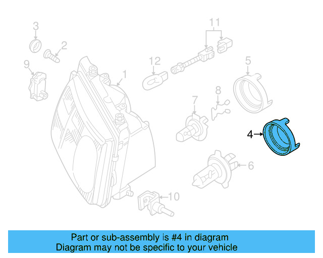 Rear Cap 3B0-941-607 - View 6