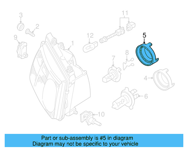 Rear Cap 3B0-941-607-A - View 6