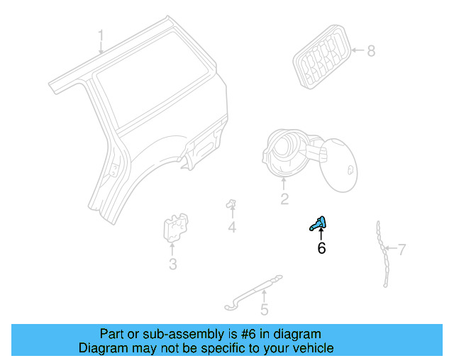 Release Rod Guide 3B0-810-899 - View 3