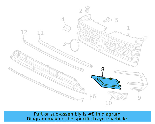 Outer Grille 3CN-853-665-9B9