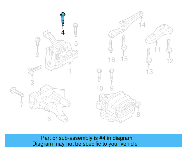 Support Bracket 06K-199-207-A - View 3