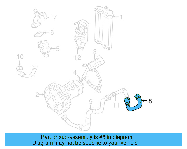 Secondary Air Injection Pump Hose 1J0-131-126-E - View 17