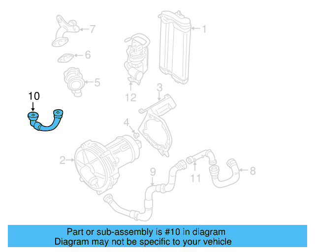 Secondary Air Injection Pump Hose 021-131-149-E - View 10