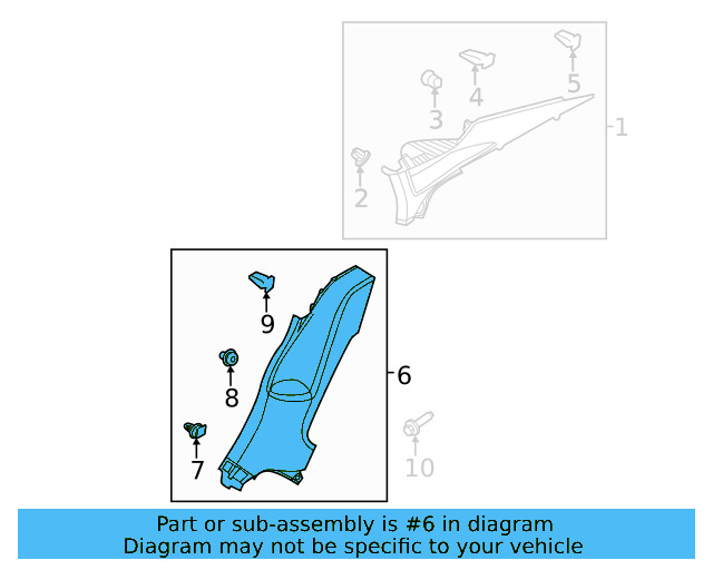Lower Quarter Trim 17A-867-766-A-RM5 - View 5