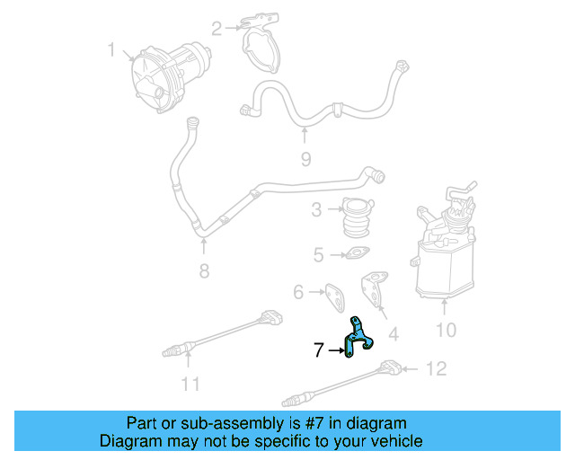 Secondary Air Injection Control Valve Bracket 06A-971-845-E - View 5