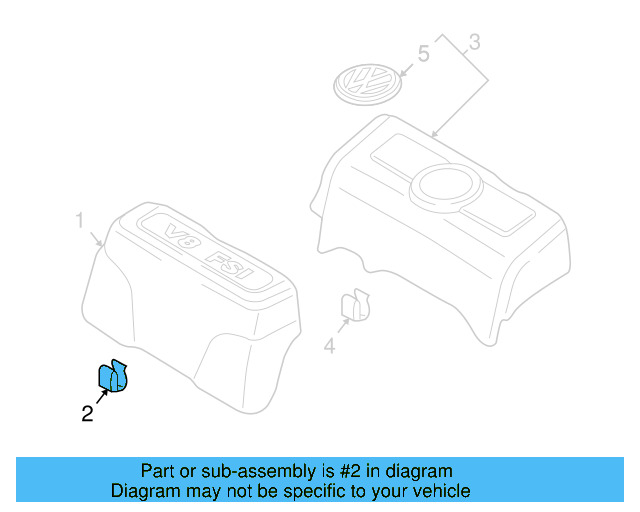 Front Cover Retainer 803-959-849 - View 2