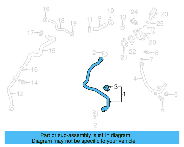Lower Hose 5C0-122-051-A - View 9